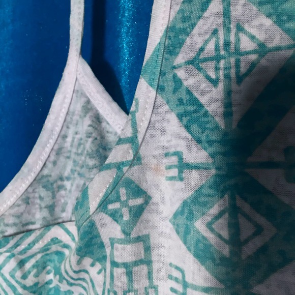 INA Aztec Tribal Print Racerback Tank Top - Picture 7 of 14